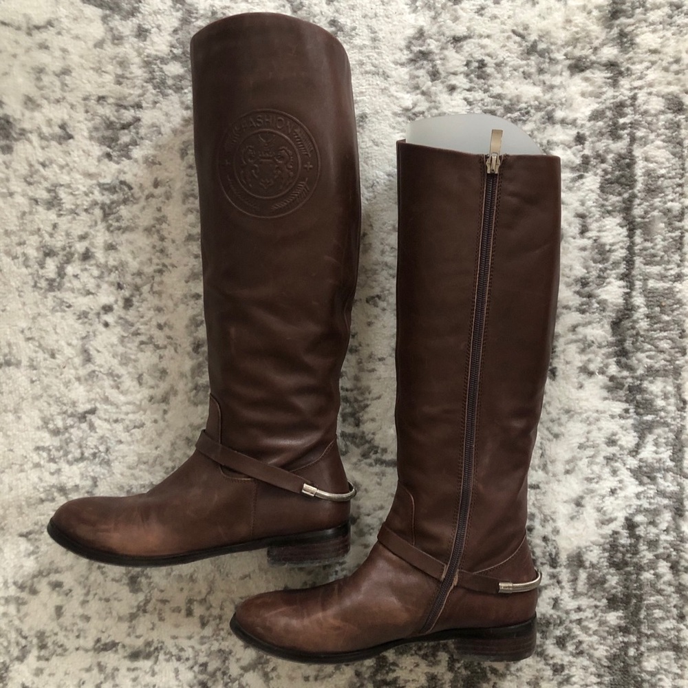 Brown Leather Riding Boots